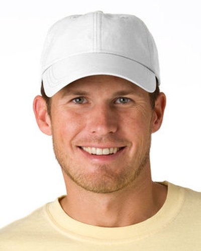 Adams Headwear, Adams SH101 6-Panel Uv Low-Profile Cap with Elongated Bill - White