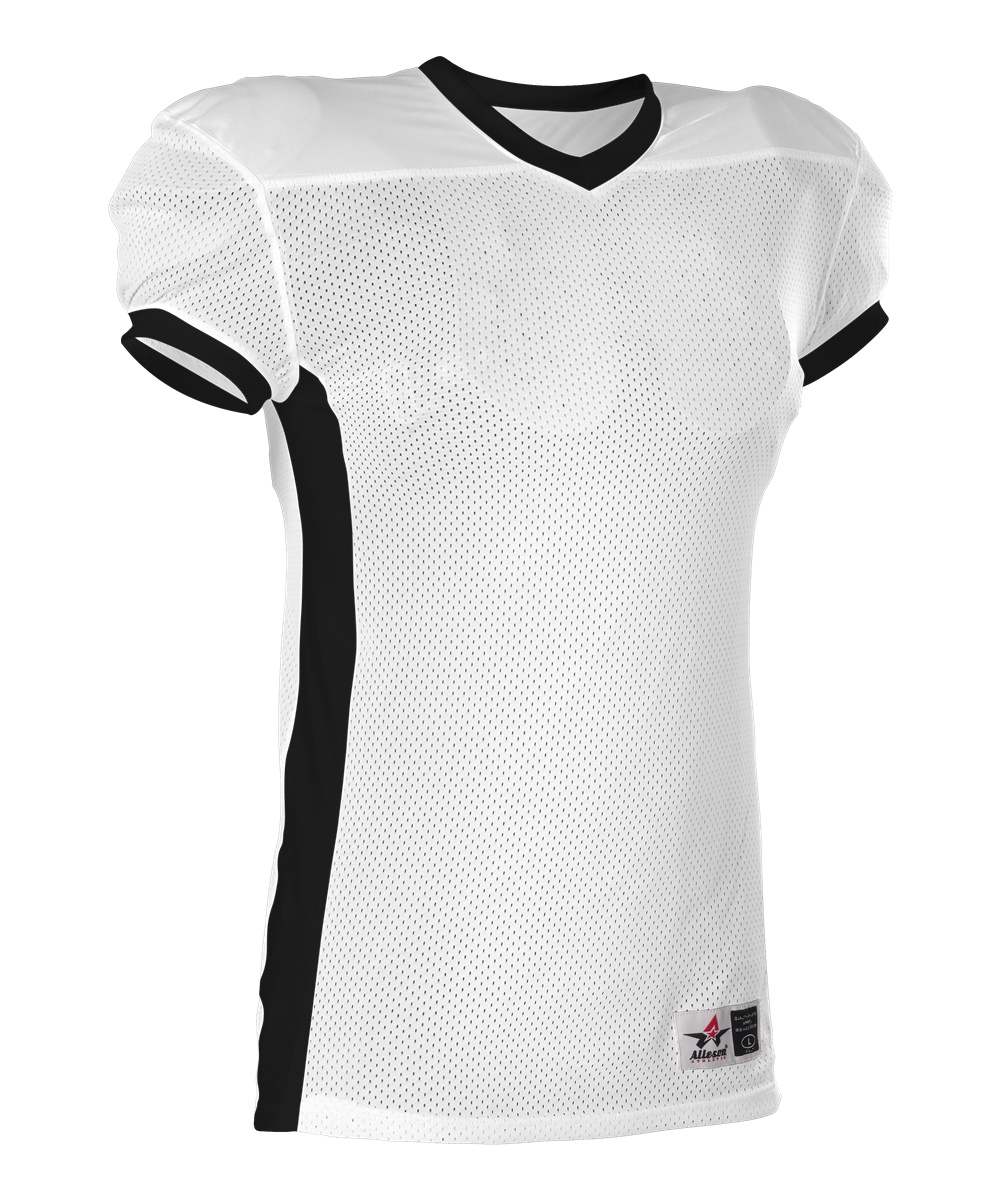 Alleson Athletic, Alleson Athletic 750EY Youth Football Jersey - White Black
