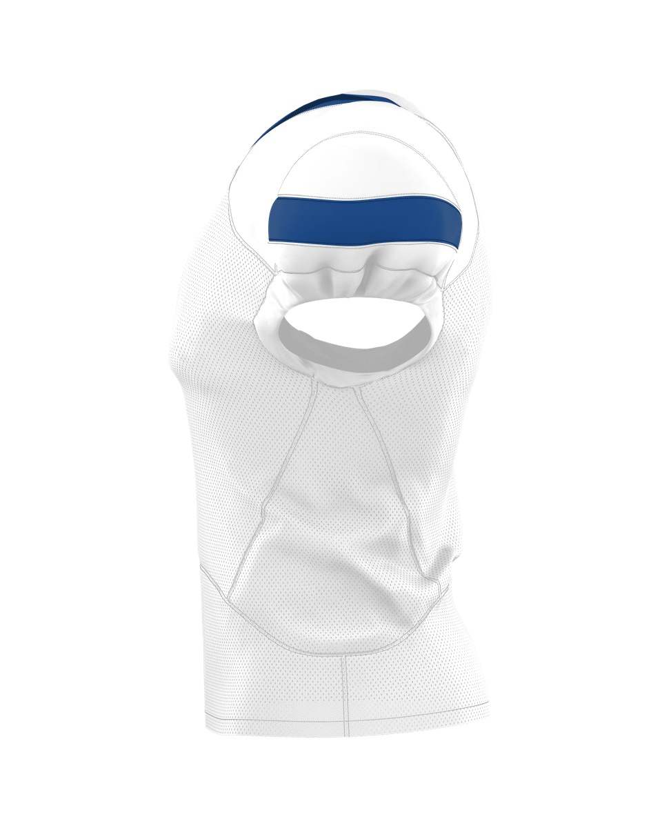 Alleson Athletic, Alleson Athletic 754 Adult Pro Flex Cut Belt Length Football Jersey - White Royal